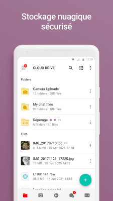Capture d'écran de l'application MEGA - #3