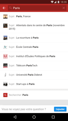 Capture d'écran de l'application Quora - #3