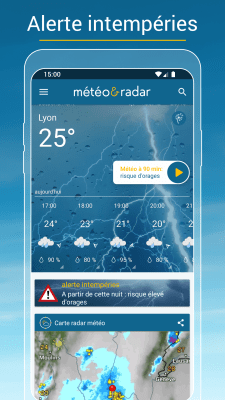 Capture d'écran de l'application Météo et Radar - #6
