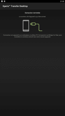 Capture d'écran de l'application Xperia Transfer - #3