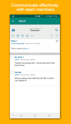 Capture d'écran de l'application Micro Focus Vibe - #4