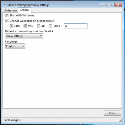 Capture d'écran de l'application StarterDesktopSlideShow - #2