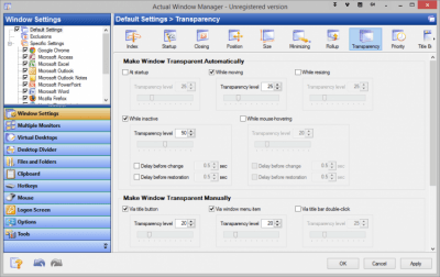 Capture d'écran de l'application Actual Window Manager - #2