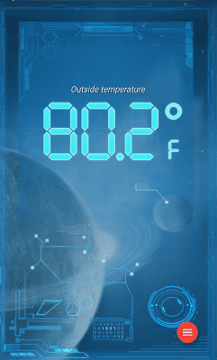 Capture d'écran de l'application Thermomètre météo (gratuit) - #2
