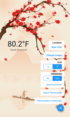 Capture d'écran de l'application Thermomètre météo (gratuit) - #4