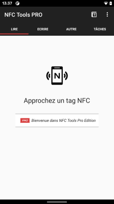 Capture d'écran de l'application NFC Tools - Pro Edition - #1