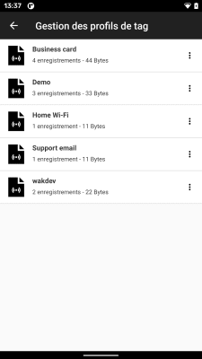Capture d'écran de l'application NFC Tools - Pro Edition - #5