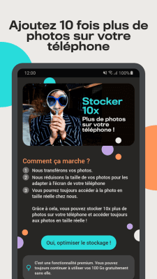Capture d'écran de l'application Degoo : 20 de Go sur le cloud - #7