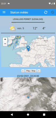 Capture d'écran de l'application Station météo - #4