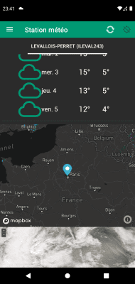 Capture d'écran de l'application Station météo - #5