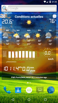 Capture d'écran de l'application Station météo - #7