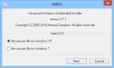 Capture d'écran de l'application Advanced Windows Unattended Installer - #1