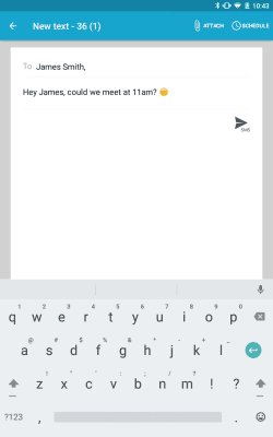 Capture d'écran de l'application SMS Texting from Tablet & Sync - #3