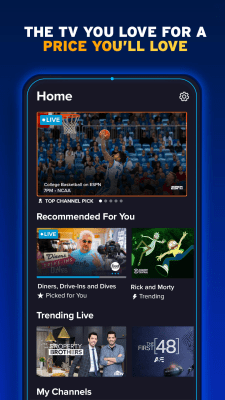 Capture d'écran de l'application Sling TV - #1