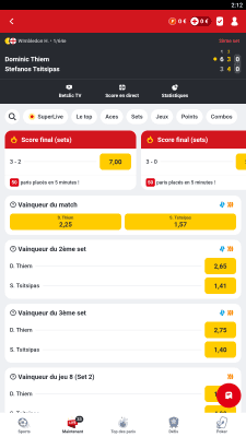 Capture d'écran de l'application Betclic - #5