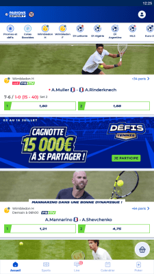 Capture d'écran de l'application Parions Sport - #1