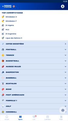 Capture d'écran de l'application Parions Sport - #2