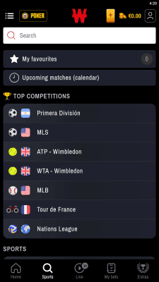 Capture d'écran de l'application Winamax - #3