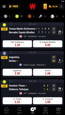 Capture d'écran de l'application Winamax - #4