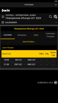 Capture d'écran de l'application bwin - #4