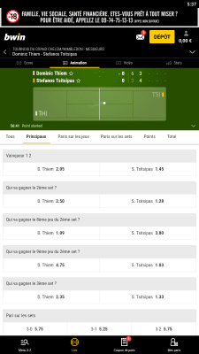 Capture d'écran de l'application bwin - #6