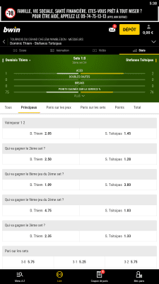 Capture d'écran de l'application bwin - #7