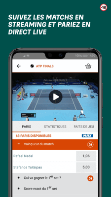 Capture d'écran de l'application PMU - #3