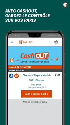 Capture d'écran de l'application PMU - #4