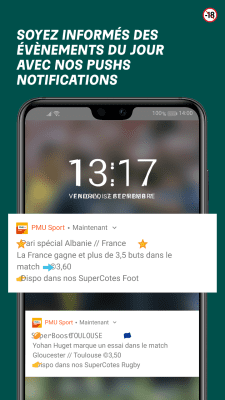Capture d'écran de l'application PMU - #5