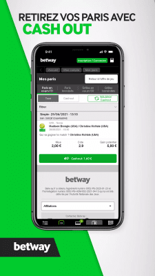Capture d'écran de l'application Betway - #4