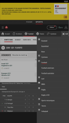 Capture d'écran de l'application Pokerstars Sport - #7