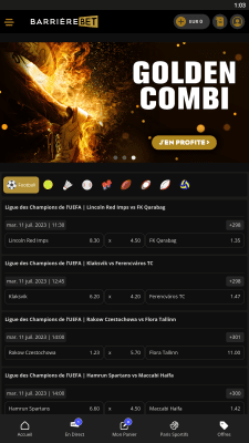 Capture d'écran de l'application Barriere Bet - #1