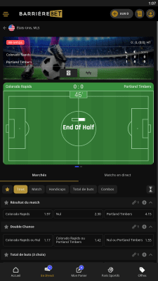Capture d'écran de l'application Barriere Bet - #5
