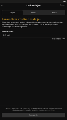 Capture d'écran de l'application Barriere Bet - #7