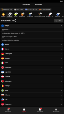 Capture d'écran de l'application PasinoBet - #3
