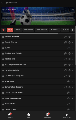 Capture d'écran de l'application PasinoBet - #5
