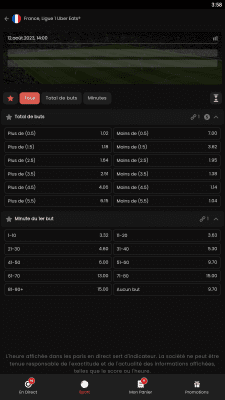 Capture d'écran de l'application Partouche Sport - #4