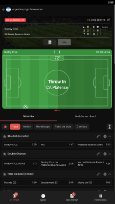 Capture d'écran de l'application Partouche Sport - #5