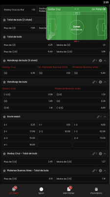 Capture d'écran de l'application Partouche Sport - #6
