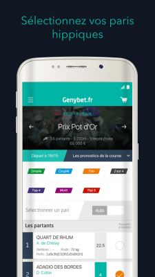 Capture d'écran de l'application Genybet - #2