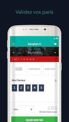 Capture d'écran de l'application Genybet - #3