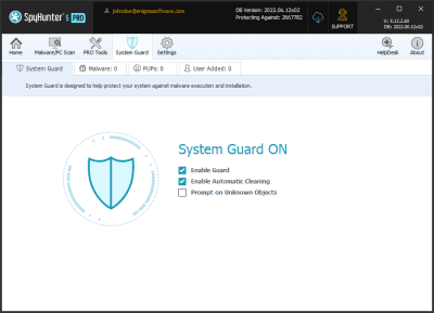 Capture d'écran de l'application SpyHunter - #5