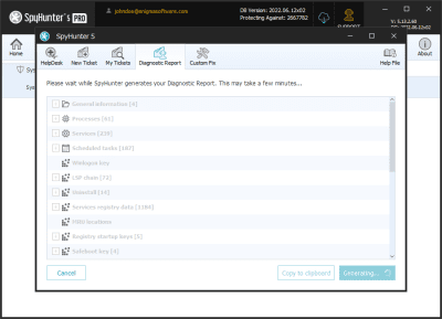 Capture d'écran de l'application SpyHunter - #8