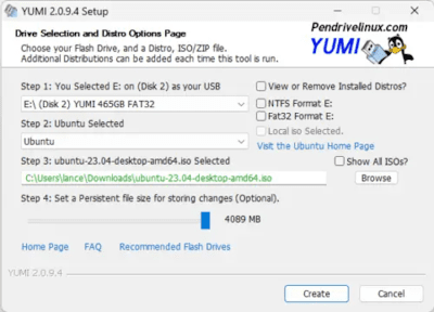 Capture d'écran de l'application YUMI – Multiboot USB Creator - #1