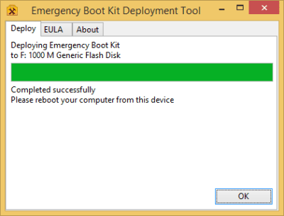 Capture d'écran de l'application Emergency Boot Kit - #2