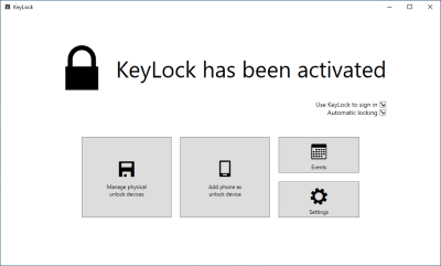 Capture d'écran de l'application KeyLock - #1