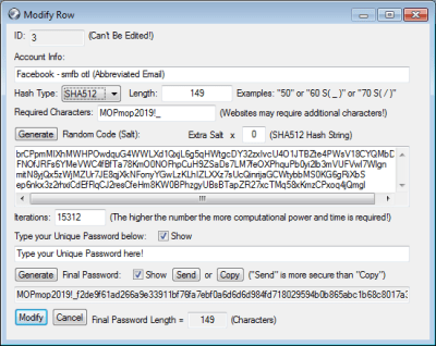 Capture d'écran de l'application Multi One Password - #2