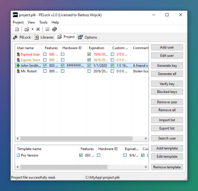 Capture d'écran de l'application PELock - #4
