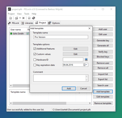 Capture d'écran de l'application PELock - #7