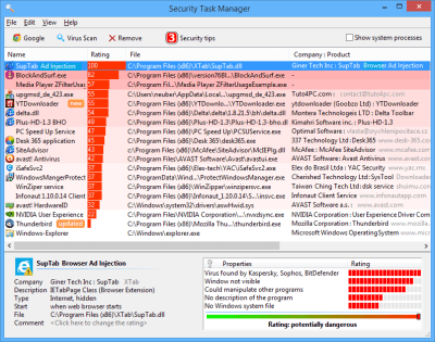 Capture d'écran de l'application Security Task Manager - #1